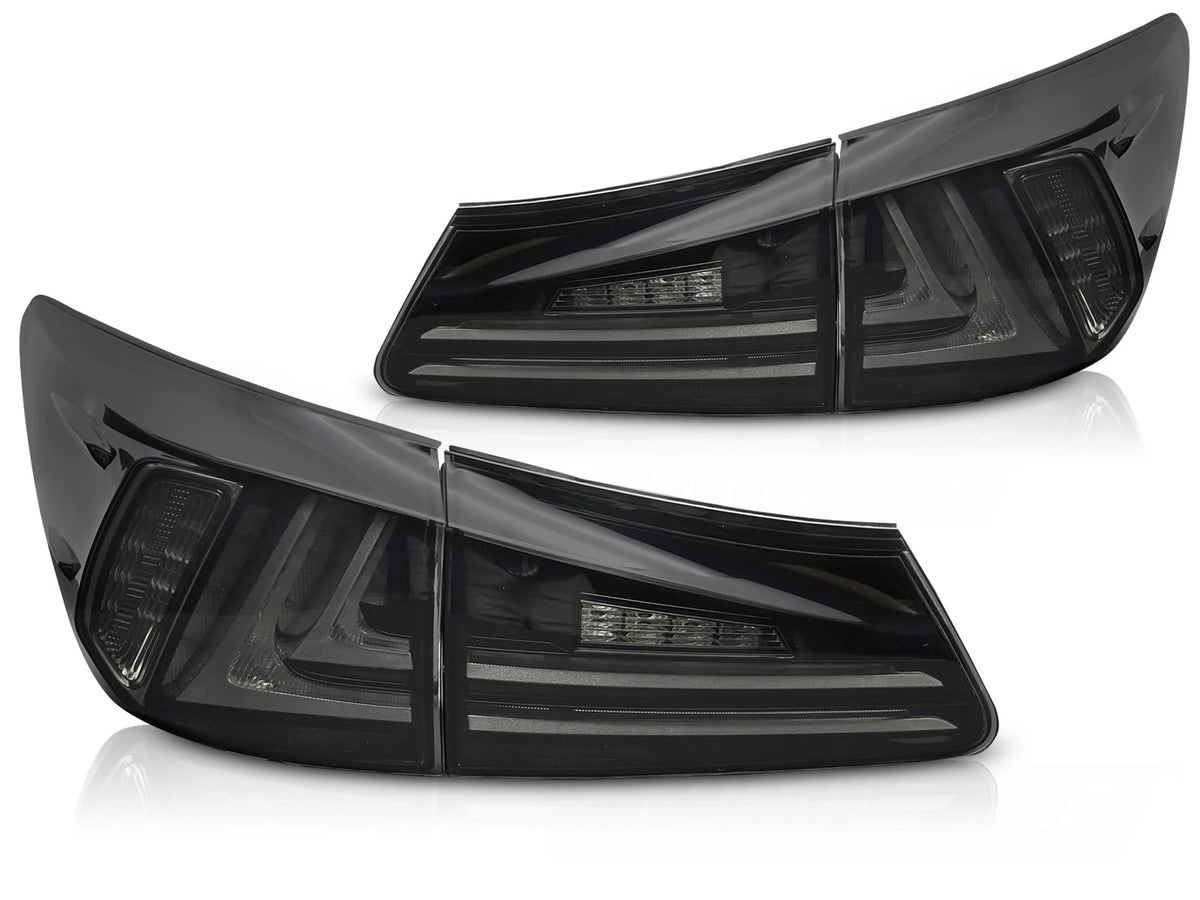 Feux arrière à LED fumés compatibles avec Lexus IS II 06-13