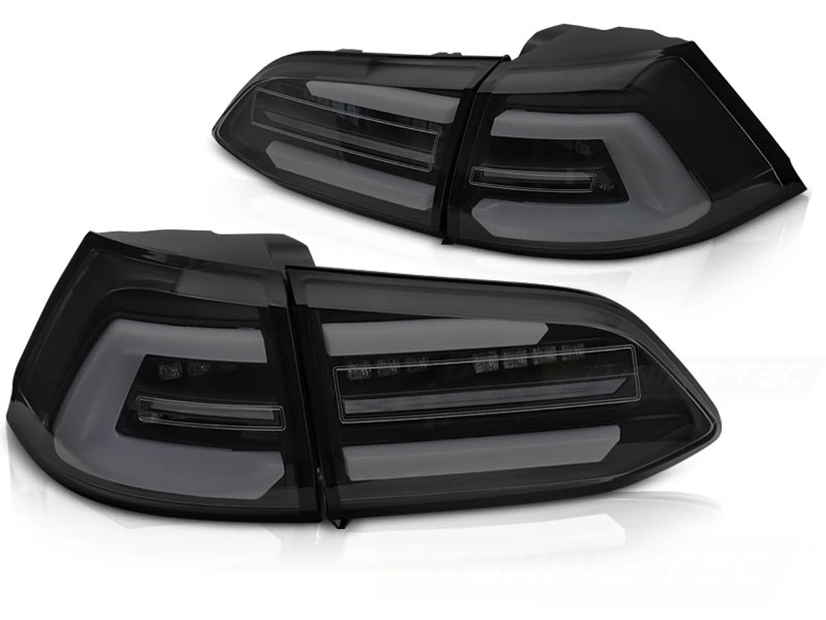 Feux arrière à LED noir fumé Dynamique compatibles avec VW Golf 7 13-17 SW