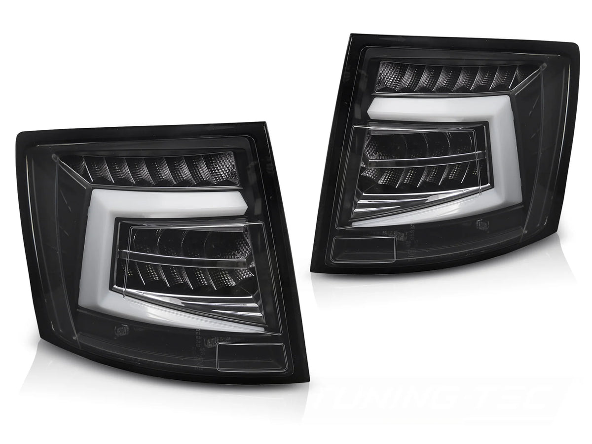 Feux arrière à LED noirs compatibles avec Skoda Octavia III 12-16 SW OEM LED