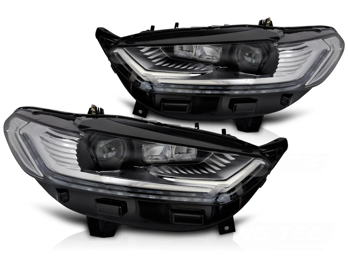 Phares avant à LED séquentiels avec feux de jour (DRL) compatibles avec Ford Monedo MK5 14-18