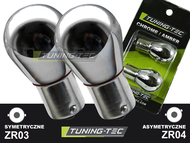 AMPOULES DE CLIGNOTANTS CHROME ASYMETRIQUE