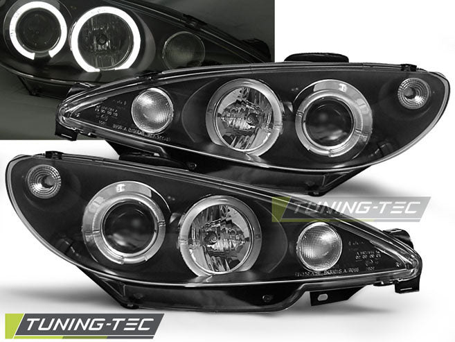 PEUGEOT 206 98-02 ANGEL EYES NOIR