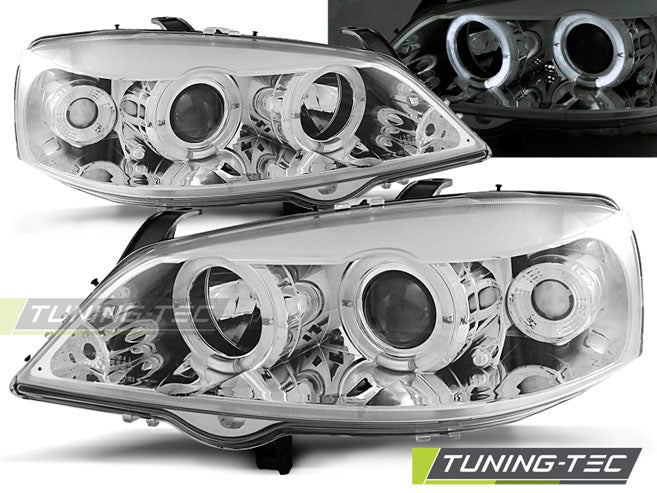 OPEL ASTRA G 09.97-02.04 ANGEL EYES CHROME