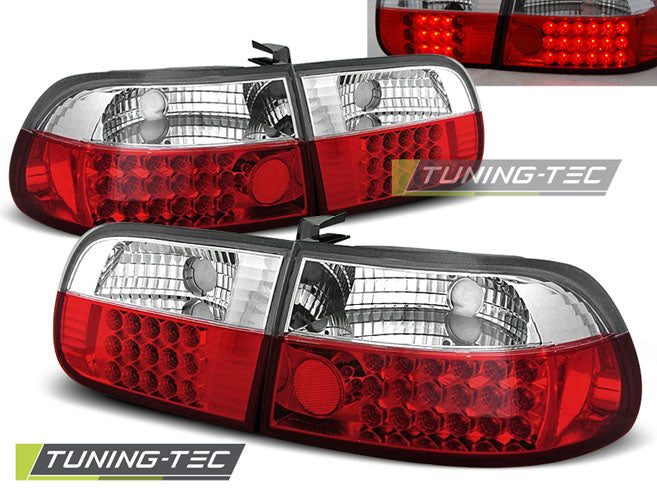 Honda Civic 09.91-08.95 LED 3D rouge et blanche