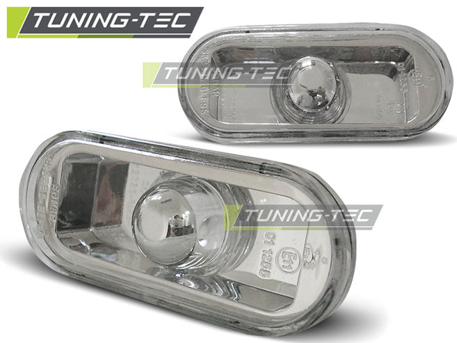 Clignotant latéral chromé compatible avec VW Golf 4 / Bora 95- / Golf 3 95- / Ibiza 95-99 / Toledo