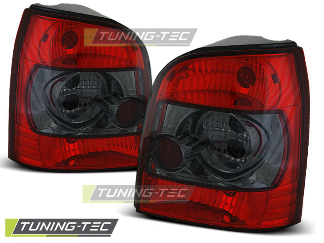 Feux arrière fumés rouges compatibles avec Audi A4 Avant (11.94-2001)