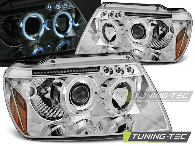 JEEP GRAND CHEROKEE 99-05.05 ANGEL EYES CHROMÉ