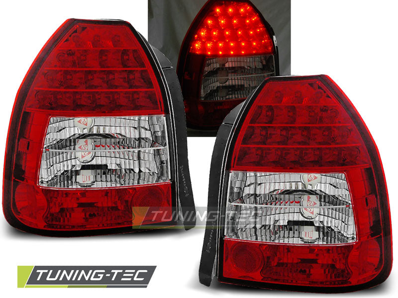 HONDA CIVIC 09.95-02.01 LED 3D ROUGE ET BLANCHE