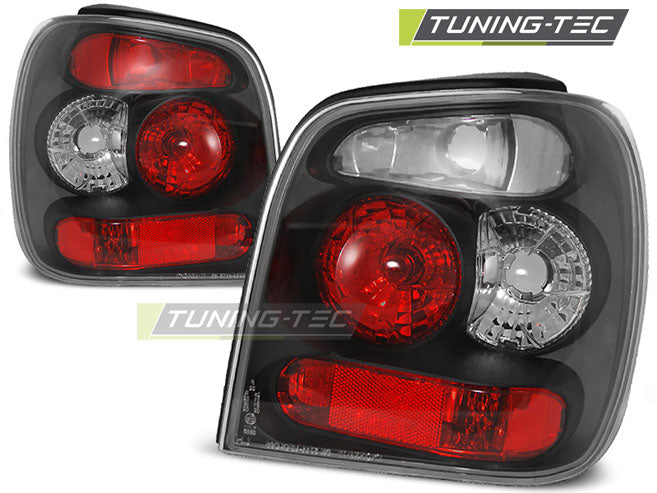 Feux arrière noirs compatibles avec VW Polo 6N 10.94-09.99
