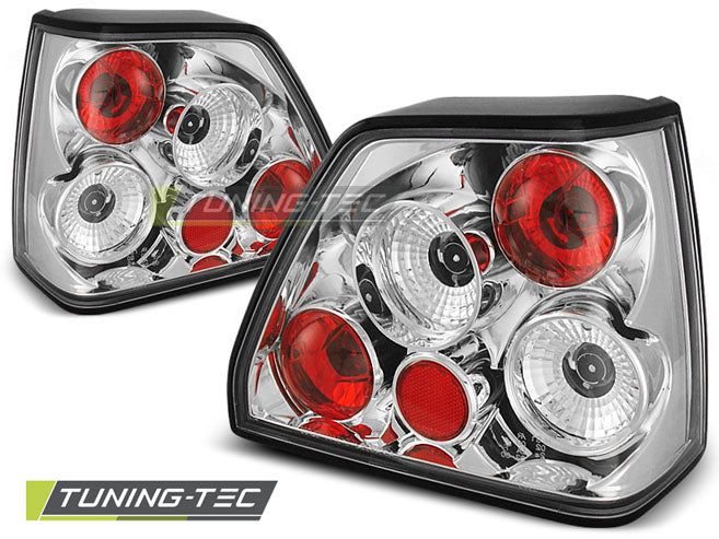 FEUX ARRIÈRE CHROMÉS compatibles avec VW GOLF 2 08.83-08.91