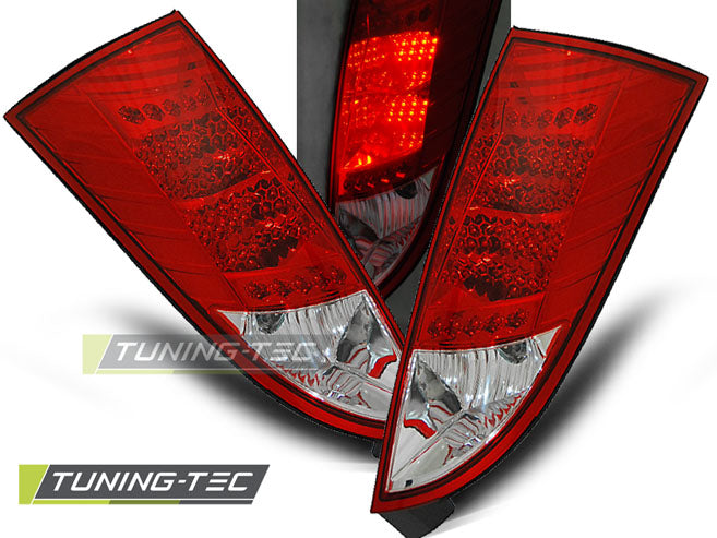 FORD FOCUS MK1 10.98-10.04 HAYON LED ROUGE ET BLANC