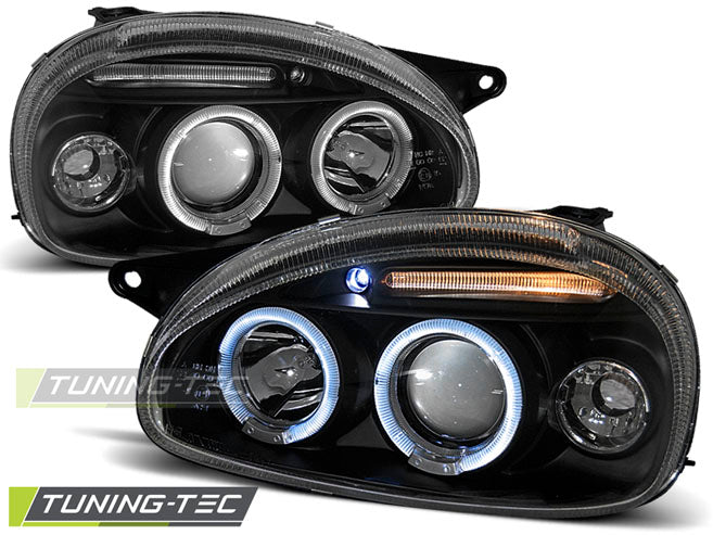 OPEL CORSA B 93-00 ANGEL EYES NOIR