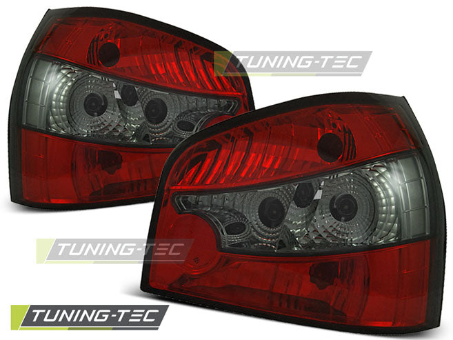 Feux arrière fumés rouges compatibles avec Audi A3 8L 08.96-08.00