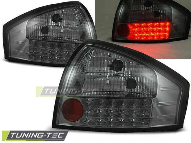Feux arrière à LED fumés compatibles avec AUDI A6 05.97-05.04