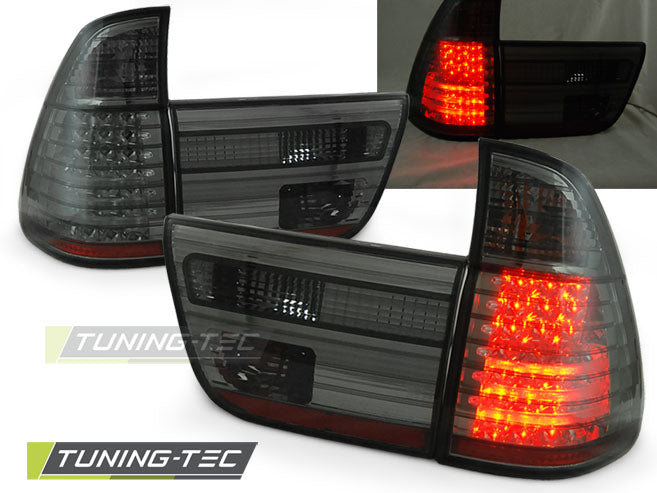 Feux arrière à LED fumés compatibles avec BMW X5 E53 09.99-10.03