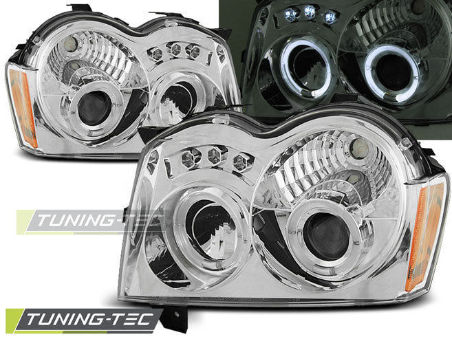 JEEP GRAND CHEROKEE 05-08 ANGEL EYES CHROMÉ