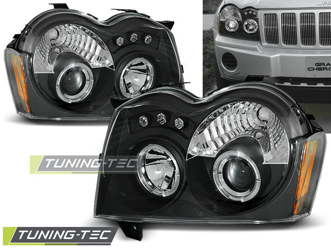 JEEP GRAND CHEROKEE 05-08 ANGEL EYES NOIR