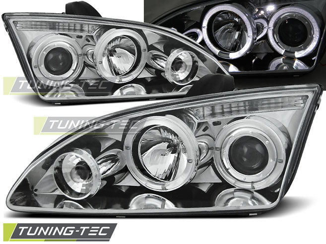 FORD FOCUS II 09.04-01.08 ANGEL EYES CHROMÉ