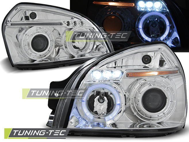 HYUNDAI TUCSON 07.04-10 ANGEL EYES CHROME