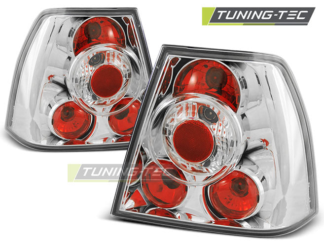 Feux arrière chromés compatibles avec VW Bora 09.98-07.05