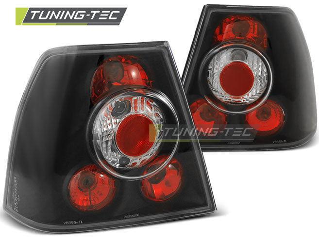 FEUX ARRIÈRE NOIRS compatibles avec VW BORA 09.98-07.05