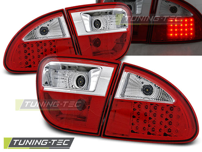 Feux arrière à LED rouge et blanc compatibles avec SEAT LEON 04.99-08.04