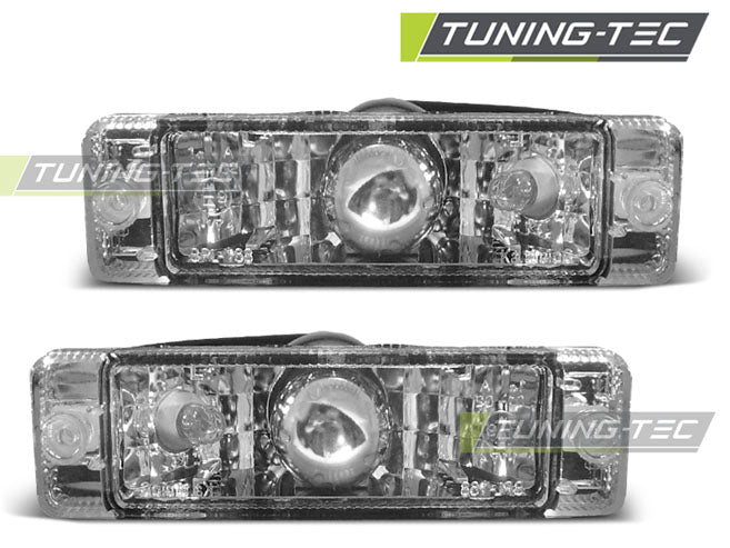 Feux de position avant chromés compatibles avec VW Golf 1 et 2 / Jetta / Polo 86C