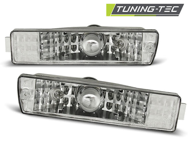 Feux de position avant chromés compatibles avec VW Golf 2 / Jetta