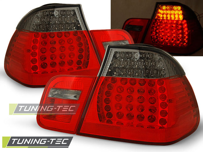 Feux arrière à LED rouge fumé compatibles avec BMW E46 05.98-08.01 Berline