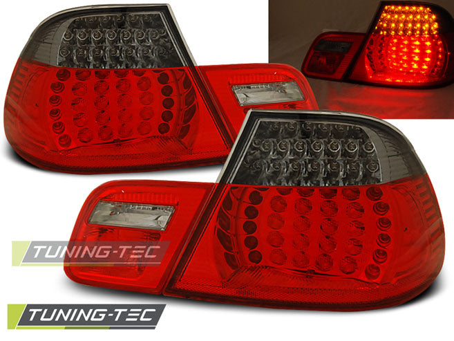 Feux arrière à LED rouge fumé compatibles BMW E46 Coupé 99-03