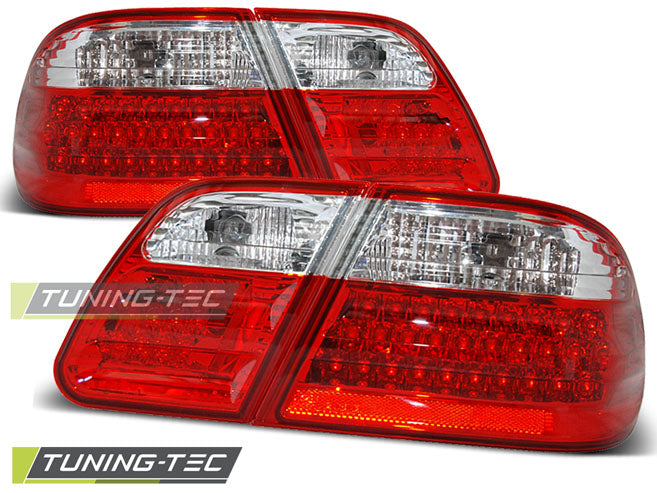 Feux arrière à LED rouge et blanc compatibles avec Mercedes W210 95-03.02