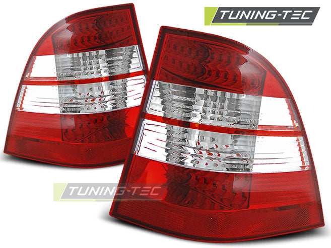 Feux arrière à LED rouge et blanc compatibles avec Mercedes W163 ML M-KLASSA 03.98-05