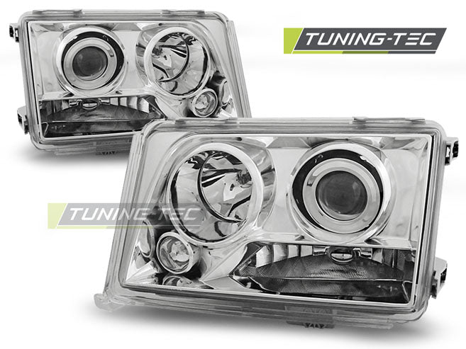 Phares chromés compatibles avec Mercedes W124 Classe E 05.93-06.95