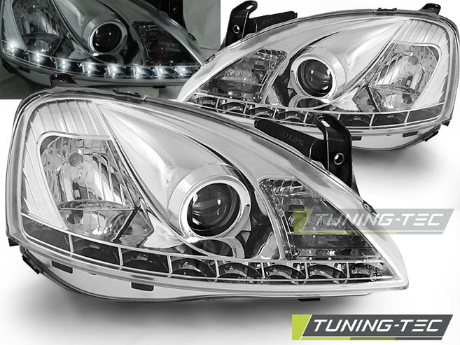 OPEL CORSA C 11.00-09.06 CHROME CLAIR DE JOUR