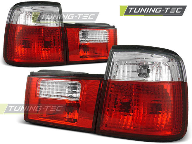 Feux arrière rouge et blanc compatibles BMW E34 02.88-12.95