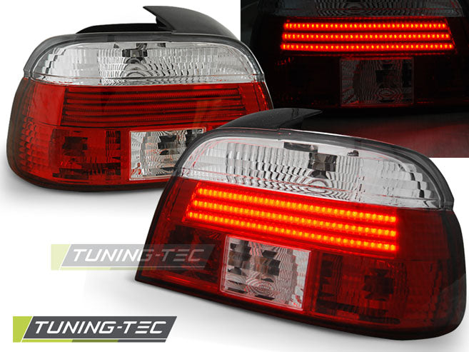 Feux arrière à LED rouges et blancs compatibles avec BMW E39 09.95-08.00