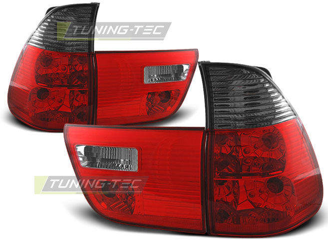 Feux arrière fumés rouges compatibles BMW X5 E53 99-06