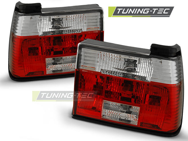 Feux arrière rouges et blancs compatibles avec VW Jetta 01.84-08.91