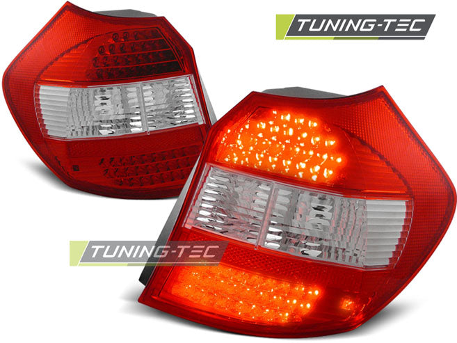 Feux arrière à LED rouge et blanc compatibles BMW E87 04-08.07