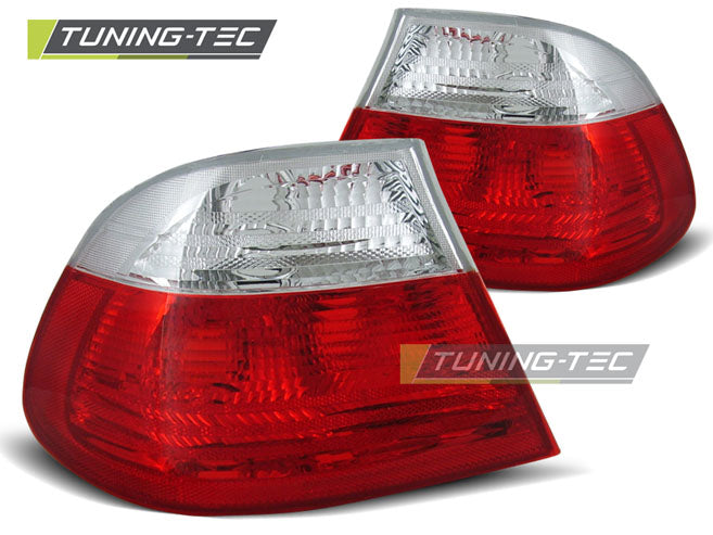 Feux arrière rouge et blanc compatibles BMW E46 Coupé 04.99-03.03