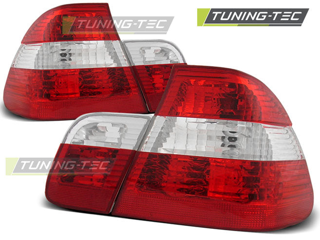 FEUX ARRIÈRE ROUGES ET BLANCS compatibles BMW E46 98-01 BERLINE