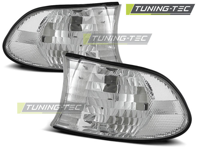 Feux de position avant chromés compatibles BMW E38 09.98-07.01
