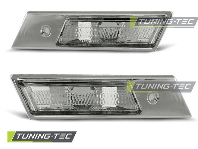 Clignotant latéral chromé compatible BMW E34/E32/E36 12.90-09.96