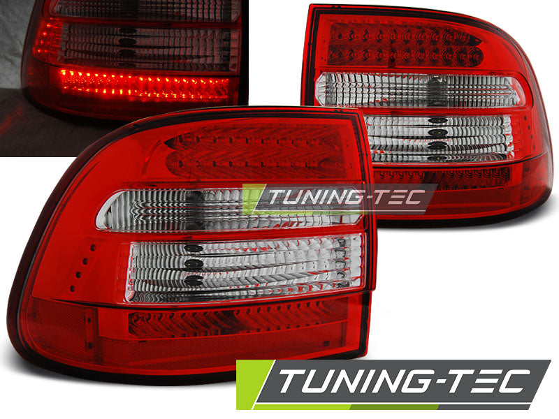 Feux arrière à LED rouge et blanc compatibles avec Porsche Cayenne 02-06