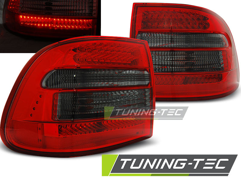 Feux arrière à LED rouge fumé compatibles avec Porsche Cayenne 02-06