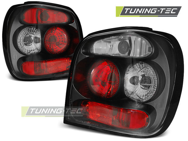FEUX ARRIÈRE NOIRS compatibles avec VW POLO 6N2 10.99-10.01