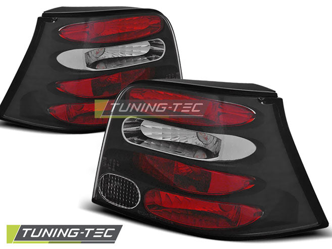 Feux arrière noirs compatibles avec VW Golf IV 97-03