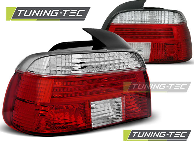 Feux arrière rouges et blancs compatibles BMW E39 09.95-08.00