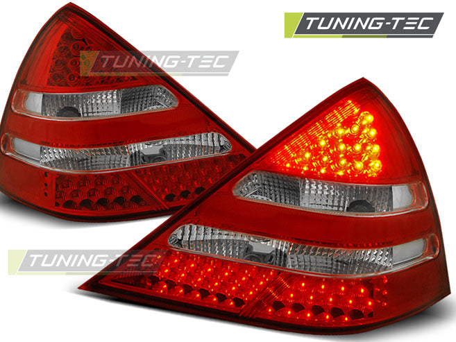 Feux arrière à LED rouge et blanc compatibles avec Mercedes R170 SLK 04.96-04