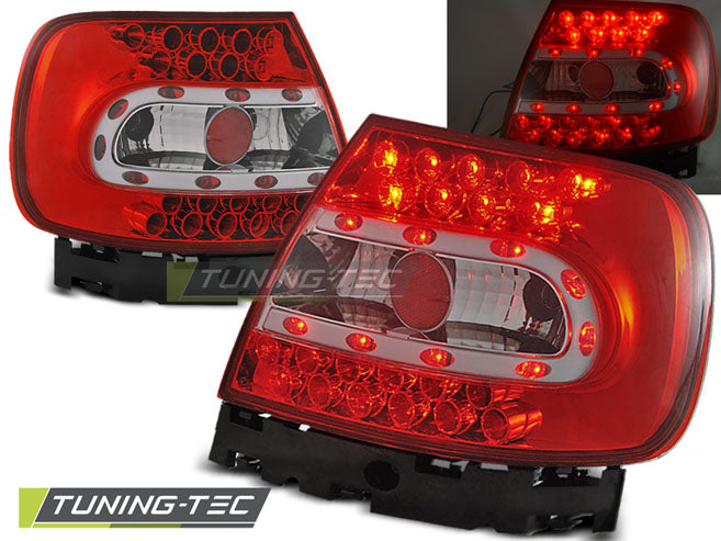 Feux arrière à LED rouge et blanc compatibles avec Audi A4 B5 11.94-10.00